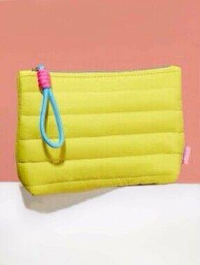 Quilted Yellow Puffer Ipsy Glam Bag On The Bright Side March 2023 *NEW!
